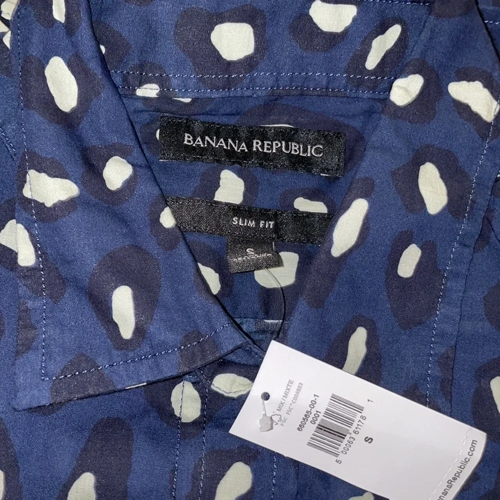 Banana‎ Republic Untucked Slim-Fit Cotton Shirt